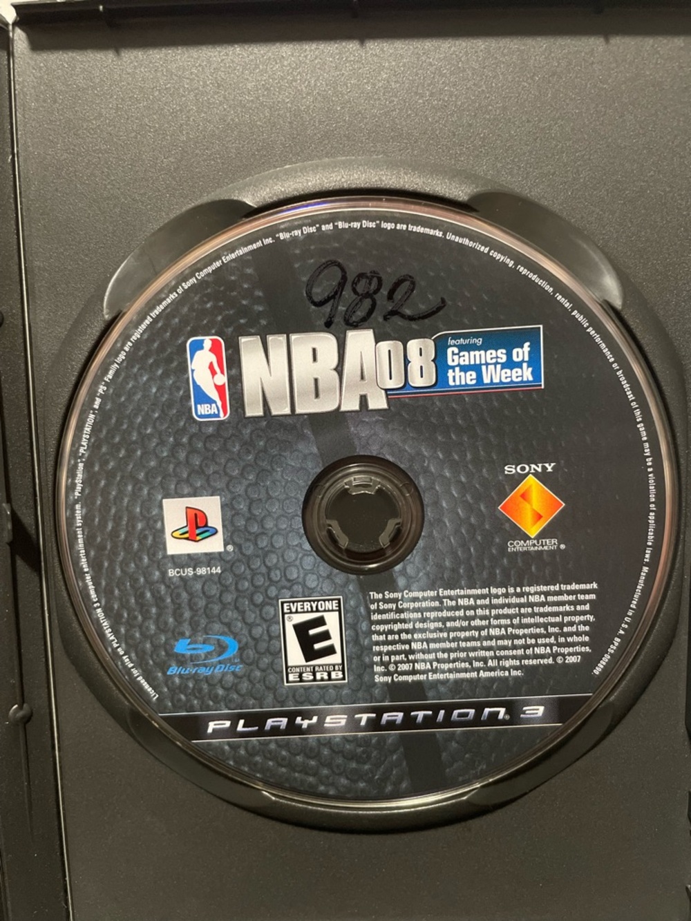 NBA 08 PS3 PlayStation 3 Video Game Sony Basketball Sports Retro
